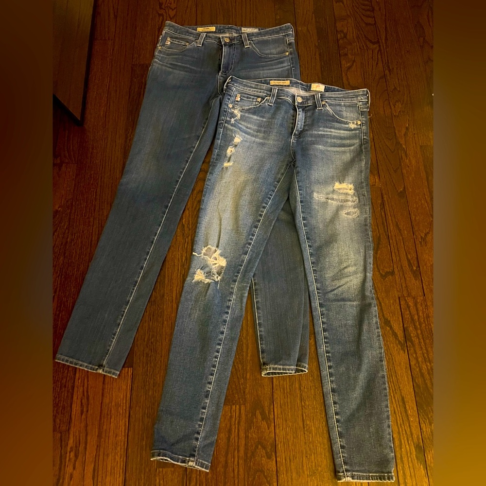 AG Jeans || size 27 || “the legging ankle” & “the prima” (mid-rise cigarette)